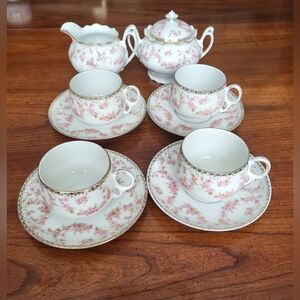 Vintage 1930s Bridal Rose Czechoslovakian China Set – M.Z. Czechoslovakia